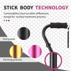 Walking Cane 3 in1 Adjustable Lightweight Walking Sticks from 2937 Inches,Ba…