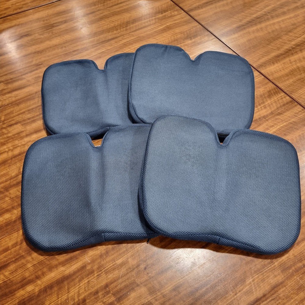 COMBO PACK OF 2 SEAT SUPPORTS AND 2 BACK SUPPORTS.. Home, office or car.