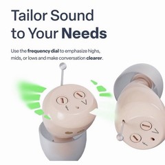 Audien Atom One OTC Hearing Aids Wireless, Rechargeable, Beige BRAND NEW SEALED