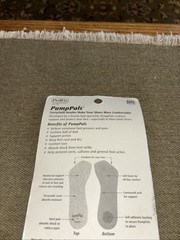 Pedifix Terrycloth PumpPals Insoles, Pack of 1 Pair Women’s Size 6-11 New Sealed