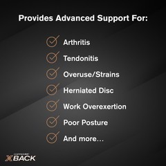 X Back Brace for Lower Back Pain Lumbar Support Herniated Disc Sciatica
