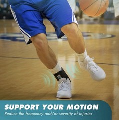 Med Spec 264014 Medium Size ASO Ankle Stabilizer , Lace Up, Orthopedic, Black