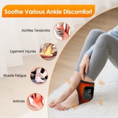 Foot Renew Triple Method Massager Heat Vibration for Heel Arch Ankle Neuropathy