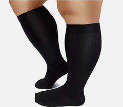 Plus Size Compression Socks Calf Sleeve Men Women Extra Wide 20-30mmHg S-3XL 4XL
