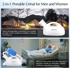 Portable Urinals for Men, OOCOME Men Urinal Bottle Spill Proof Reusable Blue