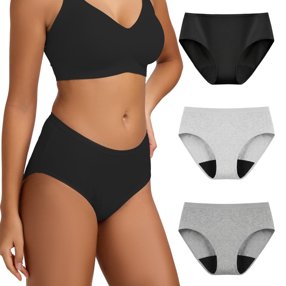Cotton Incontinence Underwear for Women Odor Control Leak Proof Panties Postp…