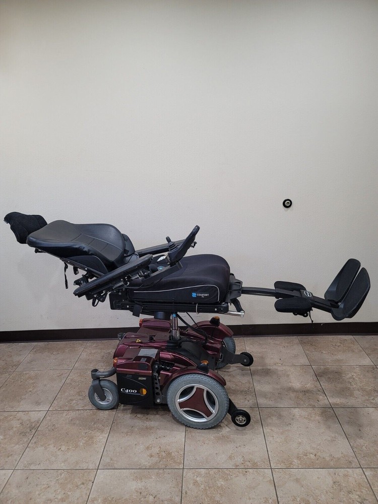 PERMOBIL C400 WHEELCHAIR,W/ POWER 8″ LIFT, TILT,RECLINE,&LEGS. PERMOLOCK, LIGHTS