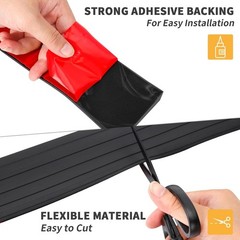 Durable Anti-Slip Rubber Threshold Ramp for Wheelchairs – 2” Wide x 3.3ft