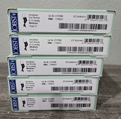 5 JOBST Ultra Sheer Support Compression Stockings Thigh CT Sun Bronze 8-15 mmHg