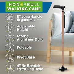 Walking Cane for Men & Women Foldable, Adjustable, Heavy Duty, Free Standing,…