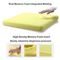Sigmat Recliner Cushion for Elderly with Memory Foam 20x20x3 Inches Large Squ…