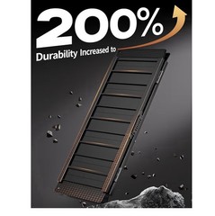 FACHNUO 3 ft Threshold Ramp Bi-Fold Anti-Slip Reflective 800 lb Black
