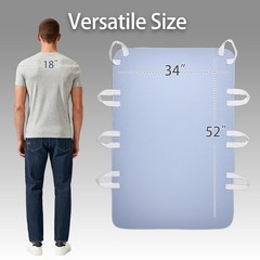 34×52 Inch Washable Incontinence Positioning Bed Pad 8 Handles Mobility