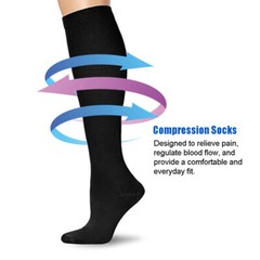 New Medical Compression Stockings/Socks Knee High Class II 20-30 mmHg 3 Pair