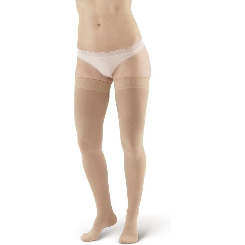 AW Style 205 Thigh Highs w/Sili Dot Band – 20-30 mmHg (Beige) Small