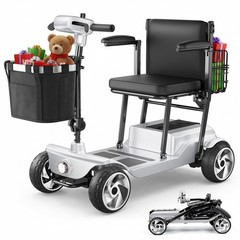 4 Wheel Foldable Mobility Scooter for Seniors Electric Scooter Lithium Battery