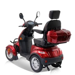 Heavy Duty 4-Wheel Mobility Scooters 31 Miles 3-Speed 800W 500lbs Capacity Red