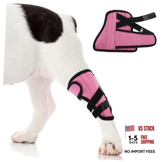 Dog Leg Brace Medium, M（Leg Length 5.5in，Upper Leg Circ 6.7in） Pink