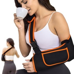 Arm Sling Shoulder Support Elbow Wrist Brace Adjustable Buckle Size M
