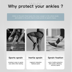Ankle Brace Support Compression Sleeve Plantar Fasciitis Pain Relief Foot Wrap