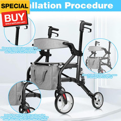 14Pcs Brake Cable Drive Rollator Replacement Parts, Brake Cable Parts for Walker
