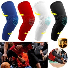 Knee Pad Basketball Leg Protector Knee High Crashproof Antislip Honeycomb Sleeve