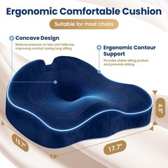 SofterCharm Seat Cushion,Thick Memory Foam Cushions for Office Chair, Car Sea…