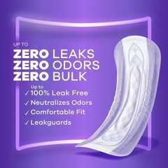 Always Discreet Adult Incontinence Pads for Women, Moderate Absorbency, Long Len