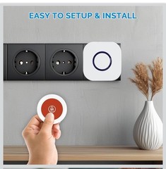 Caregiver Pager Wireless Emergency Button with SOS Alert for Seniors at Home …