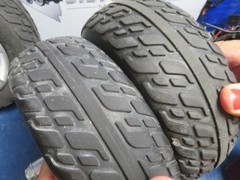 Front 10.4×3.6 Wheels/ Tires Pride Maxima Mobility 3-Wheel Scooter #6085