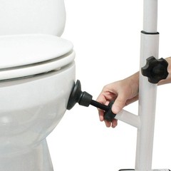 KMINA – Toilet Safety Rails for Seniors (330 lbs), Toilet Safety Frame with