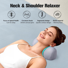 Small Neck Stretcher Pillow for Pain Relief, Soft Cervical Traction