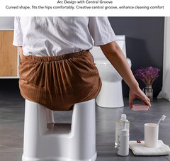 Water Proof Shower Chair with Thickened Plastic | High Load Capacity anti Slip B