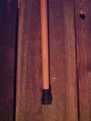 DEER ANTLER handle walking stick cane lathe tapered HICKORY shaft made in USA