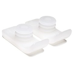 Walker Glide Skis 1 Inch Rubber Feet Pair White For Walker Mobility Aid