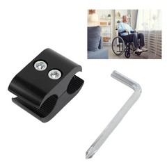 Durable Wheelchair Clamp For Umbrella Stand Use Alloy Material Easy To Use
