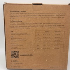 Bodyprox Lumbar Support Back Brace for Men and Women Size L 39.25-43.25 Inches