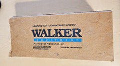 New Walker Equipment Hearing Aid Compatible Telephone Handset – Wall Mount – Pla