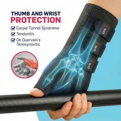 Dr. Arthritis Thumb & Wrist Support Brace & Handbook Size M/L Right Hand NEW