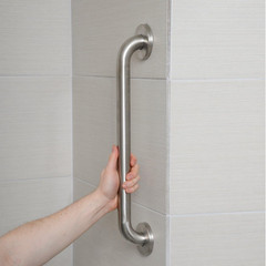 Bathroom Handicap Safety Grab Bar, 24 Inch Length, 1.25 Inch Diameter, Holds …