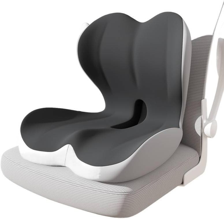 Seat Cushion Office Chair Car & Wheelchair Use W/ Lumbar Support Pillow & Memory