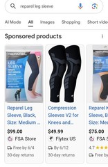 Cryo Pneumatic Knee Deluxe and reparel knee/leg sleeve 2 items.