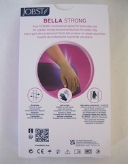 New Jobst Bella Strong Compression AC1 Glove w/fingers Beige 20-30 mmHg Size 5