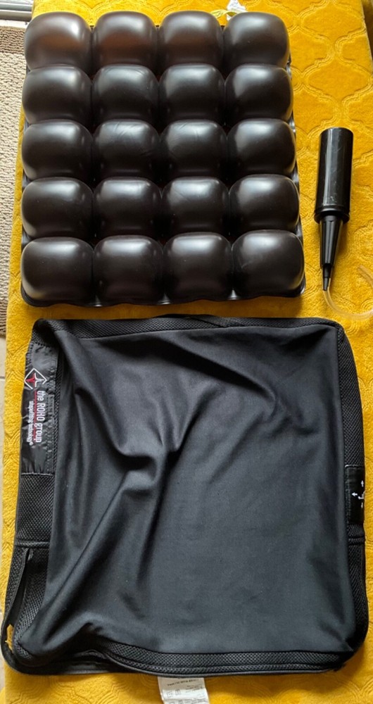 Roho/Mosaic Wheelchair Cushion+Cover+Pump Inflatable 18.25in x 16.5in x2.25in