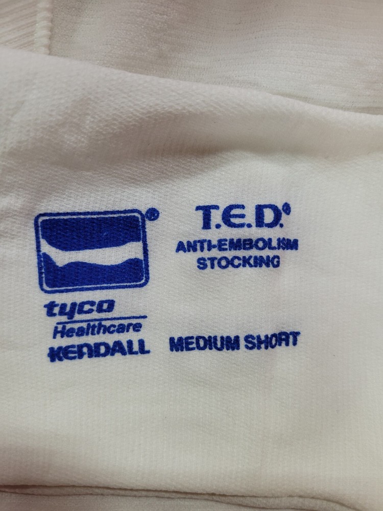 T.E.D Anti-Embolism Stocking 100% Latex Free – size: Med/Short see description