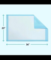 NEW Medline Light Absorbency Underpad, 23″ x 36″, 50 Count, Disposable Bed