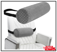 Lumbar Roll Pillow for Lower Back, Lumbar Support Foam Roll Cushion Pillowcase