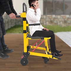 Emergency Patient Transfer Chair, 4-Wheel Evacuation Chair EMS Mobility Chair