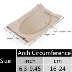 2*Arch Support Gel Pad Compression Support Sleeves Foot Relief Plantar Fasciitis