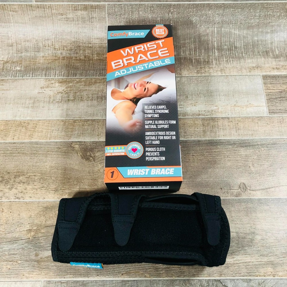 ComfyBrace Night Wrist Sleep Support Brace – Fits Both Hands Adjustable